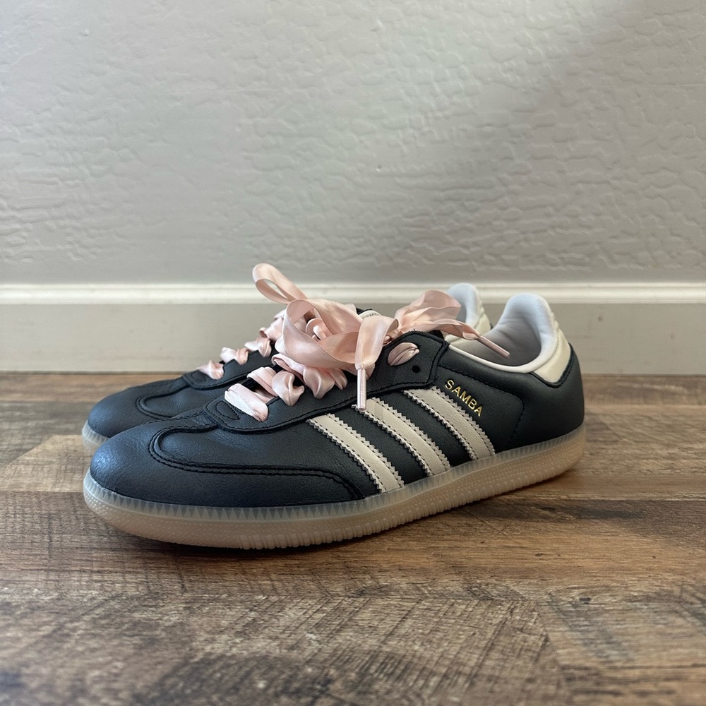 adidas Samba Black and White Sneakers - Picture 2 of 13